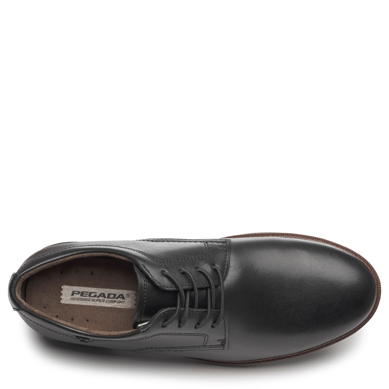 ZAPATOS CUERO HOMBRE PEGADA NEGRO 126701-02 - 4