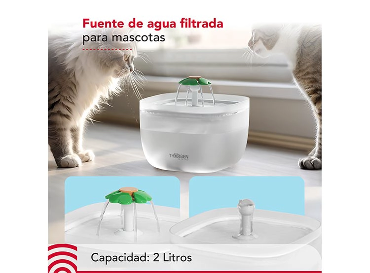 BEBEDERO PERROS Y GATOS THOR PET WATER FOUNTAIN THORBEN - 3