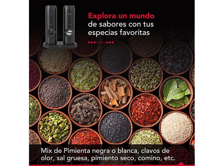 SET MOLEDORES DE ESPECIAS THORBEN THOR USB GRINDER - 7