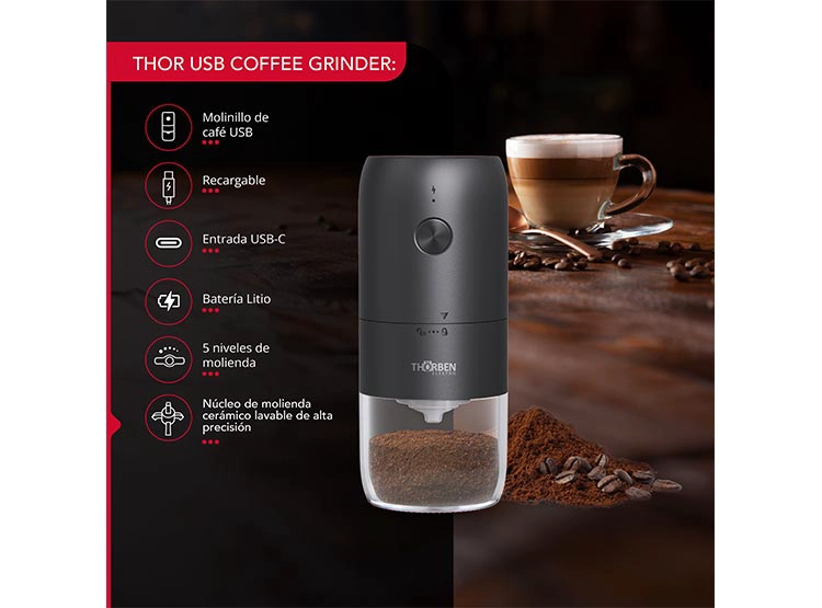MOLEDORA DE CAFÉ THORBEN THOR USB COFFEE GRINDER - 2