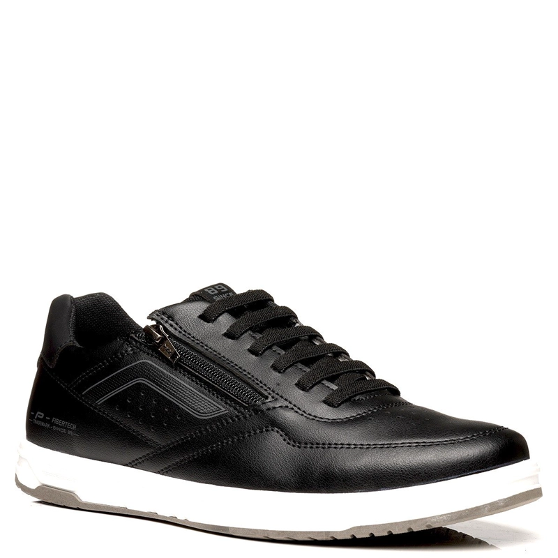 ZAPATILLAS HOMBRE PEGADA CASUALES NEGRO 172005 CUERO - 2