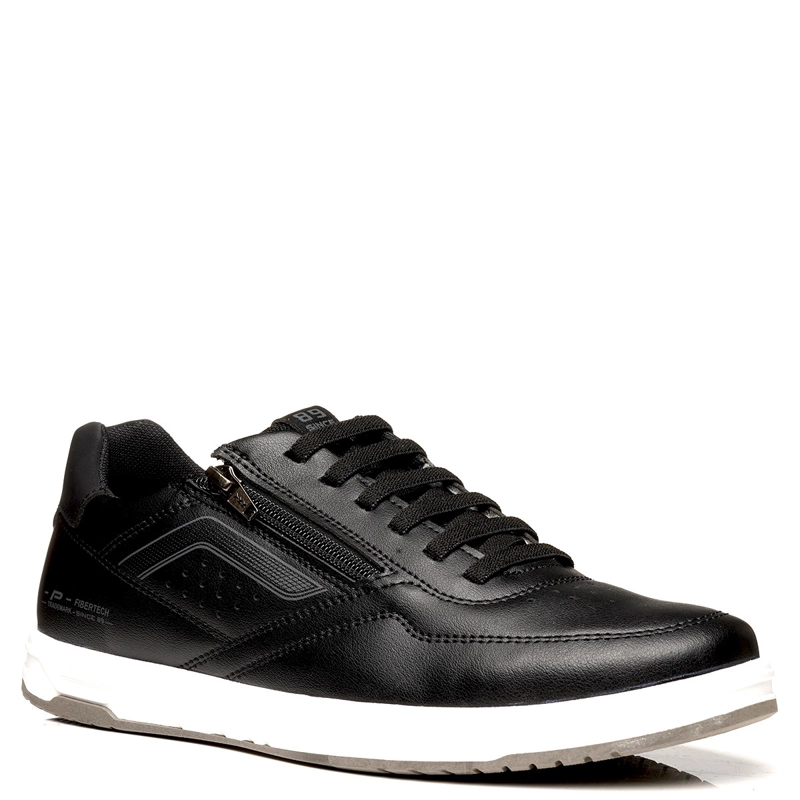 ZAPATILLAS HOMBRE PEGADA CASUALES NEGRO 172005 CUERO - 2