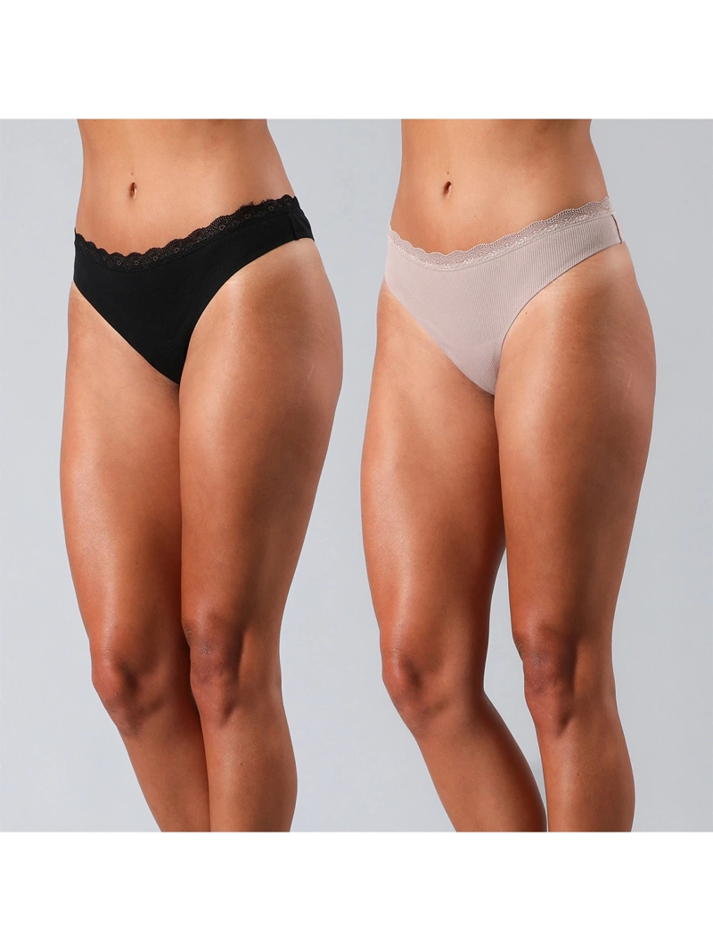 PACK 2 CALZONES COLALESS MUJER FLORES BONDED 25495 - 1