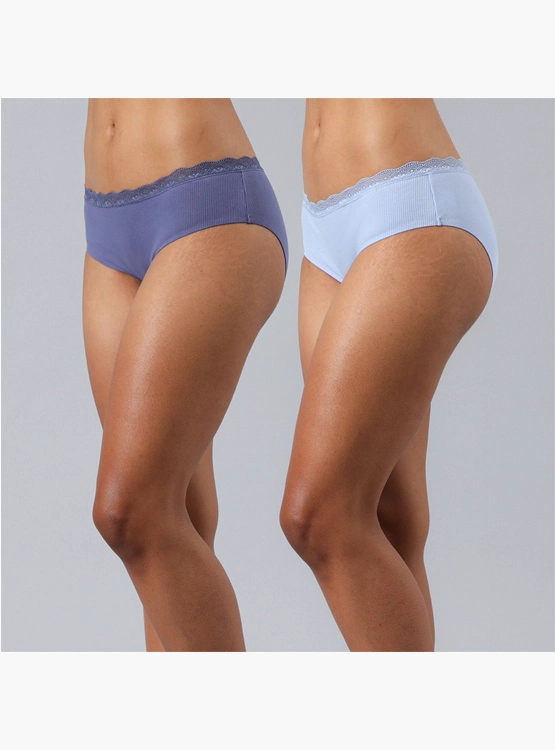 PACK 2 PANTALETA MUJER FLORES BONDED 25497 - 1