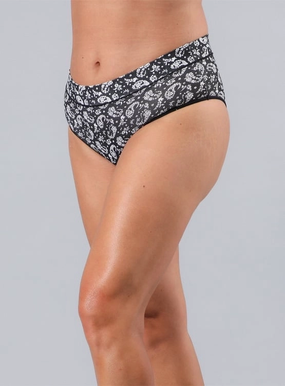 PACK 6 CALZONES HIKINI ALGODÓN MUJER FLORES GRIS PRINT & SOLID 25544 - 5