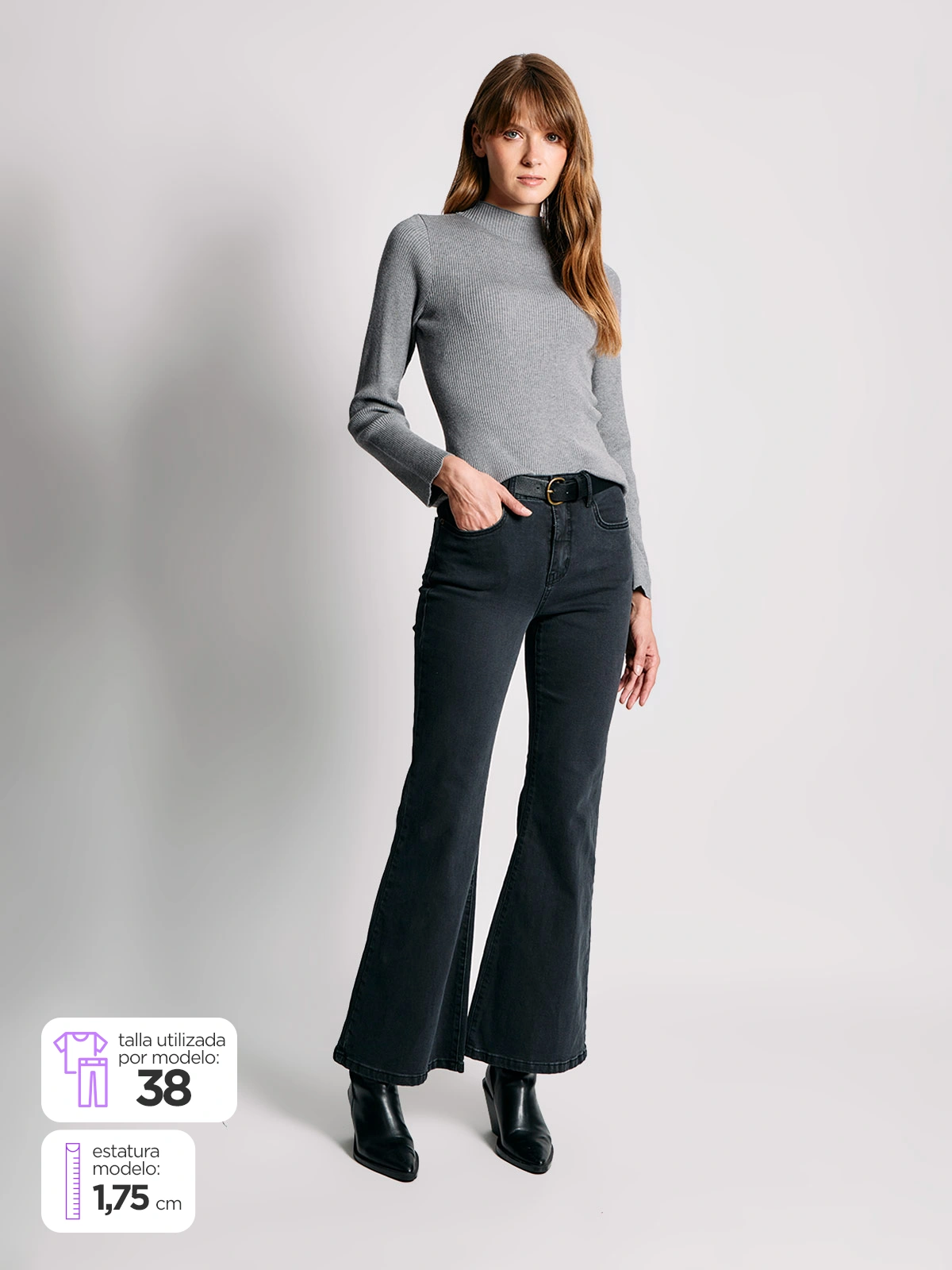 JEANS MUJER REGATTA FLARE ALGODÓN  - 1