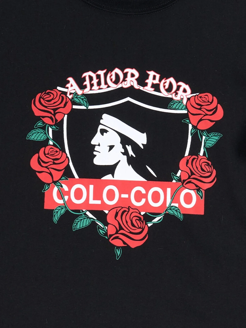 POLERA HOMBRE COLO COLO I2517 NEGRO MANGA CORTA 100 AÑOS - 3