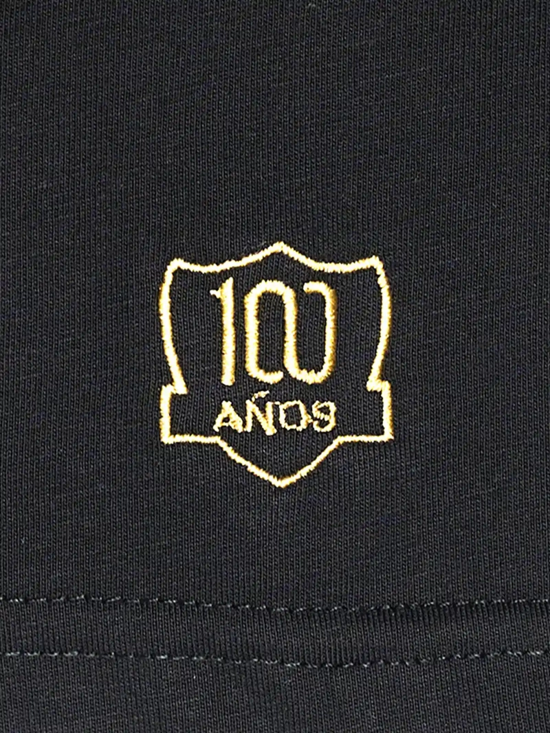 POLERA HOMBRE COLO COLO 2501 NEGRO MANGA CORTA 100 AÑOS - 3