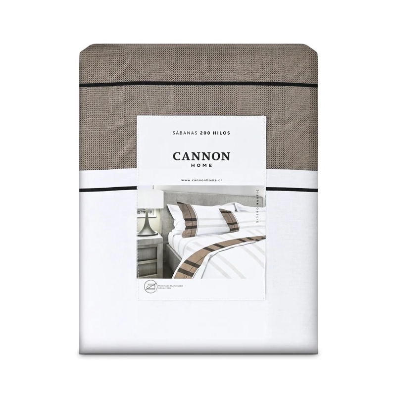 JUEGO DE SÁBANAS CANNON RUSTIC 200H 1.5PL  - 4