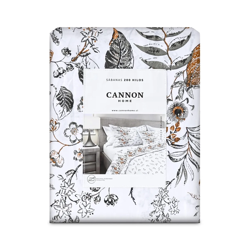 JUEGO DE SÁBANAS CANNON FOLIAGE 200H KING  - 4