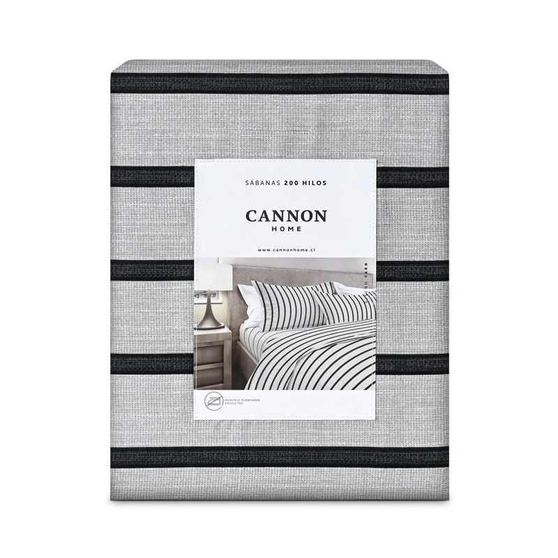 JUEGO DE SÁBANAS CANNON YARN 200H KING  - 4