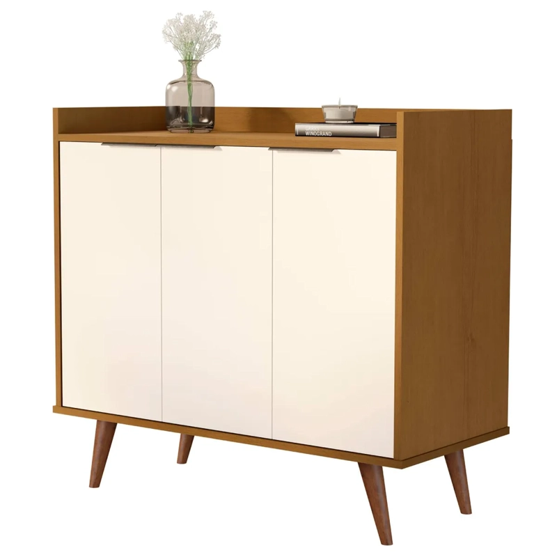 BUFFET BE DESIGN PERLA LUXOR 3 PUERTAS CARAMELO - 1