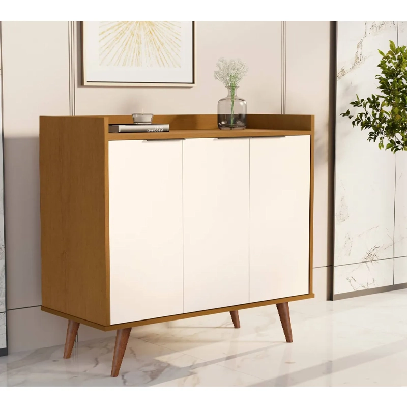 BUFFET BE DESIGN PERLA LUXOR 3 PUERTAS CARAMELO - 4