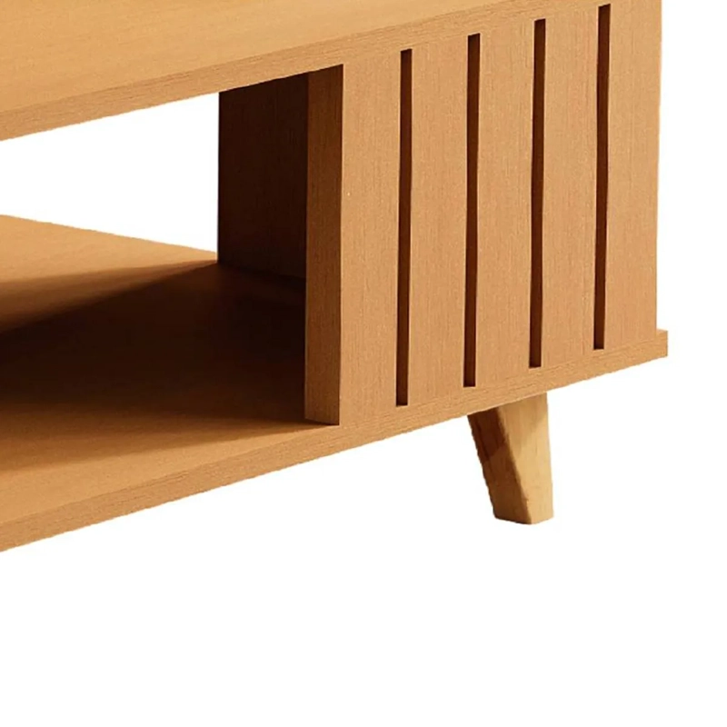 MESA DE CENTRO BE DESIGN ACAI MDP CARAMELO 60 X 70 CM - 3
