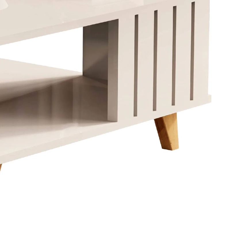 MESA DE CENTRO BE DESIGN ACAI MDP 60 X 70 CM PERLA - 3