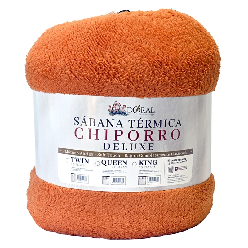 JUEGO DE SÁBANAS DORAL SENSES KING TERRACOTA - 4