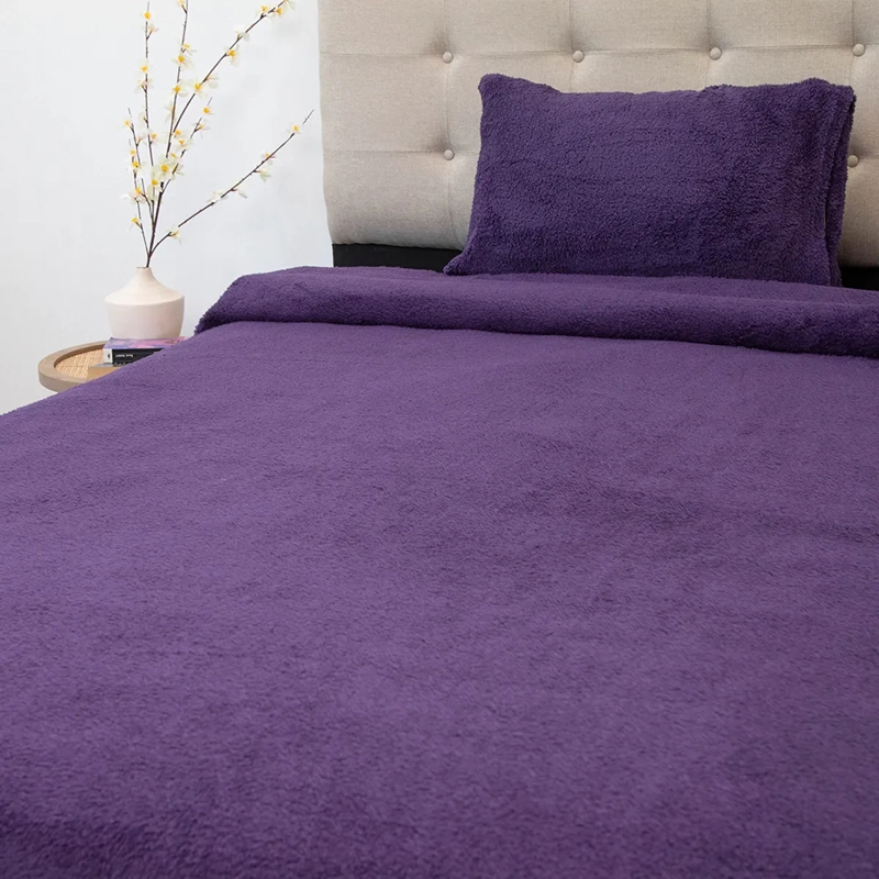 JUEGO DE SÁBANAS DORAL SENSES 1.5PL MORADO LISA CHIPORRO - 2