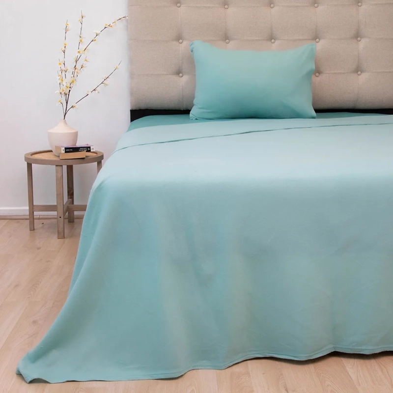 JUEGO DE SÁBANAS DORAL SENSES 1.5PL POLAR VERDE LISAS - 3