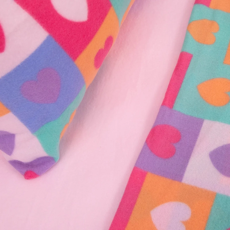 JUEGO DE SÁBANAS DORAL SENSES 1.5PL POLAR MULTICOLOR ESTAMPADAS KIDS CORAZÓN - 3
