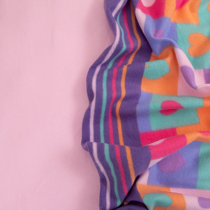 JUEGO DE SÁBANAS DORAL SENSES 1.5PL POLAR MULTICOLOR ESTAMPADAS KIDS CORAZÓN - 4