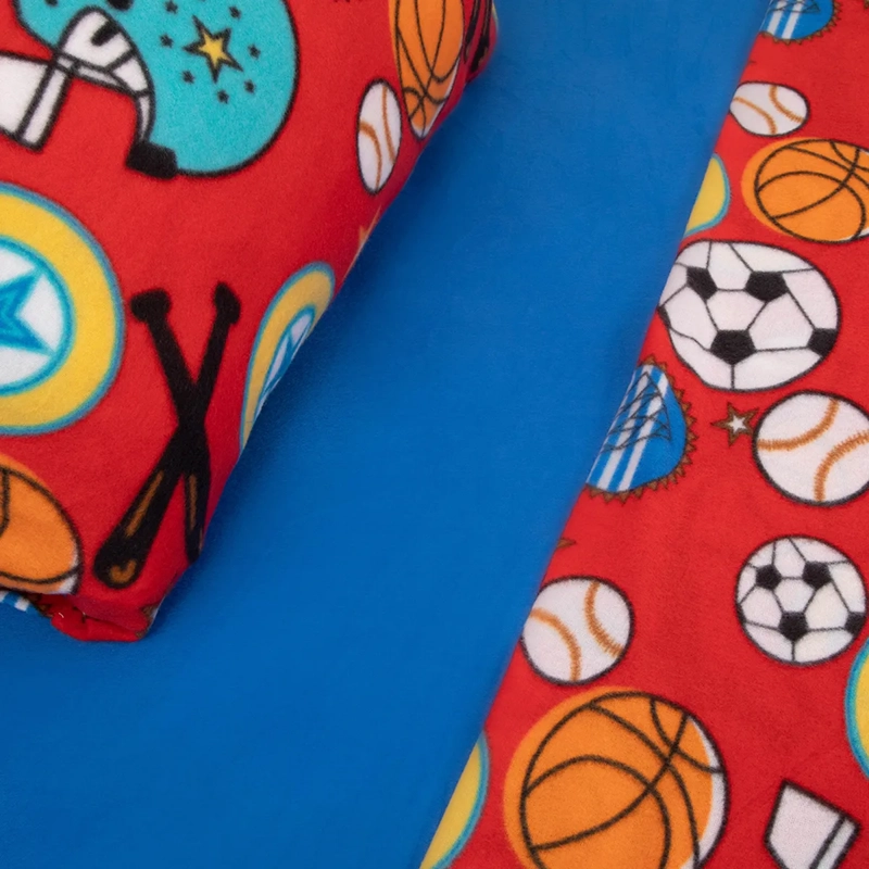 JUEGO DE SÁBANAS DORAL SENSES 1.5PL POLAR MULTICOLOR ESTAMPADAS KIDS DEPORTES - 3