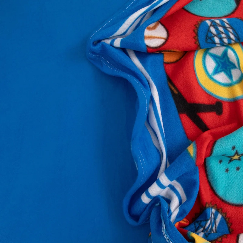 JUEGO DE SÁBANAS DORAL SENSES 1.5PL POLAR MULTICOLOR ESTAMPADAS KIDS DEPORTES - 4