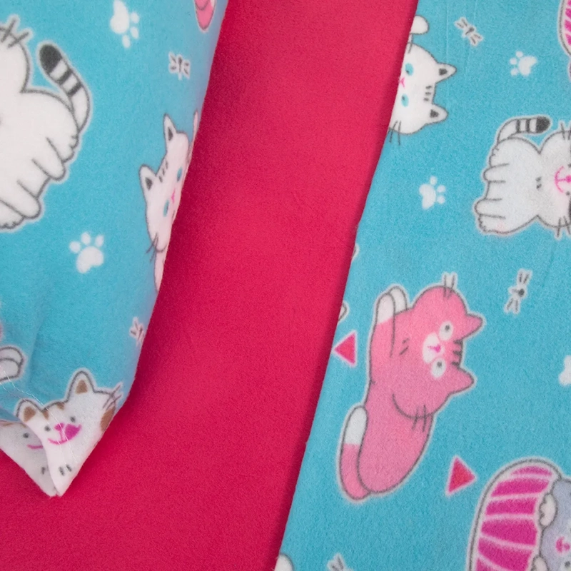 JUEGO DE SÁBANAS DORAL SENSES 1.5PL POLAR ESTAMPADAS KIDS GATOS - 3