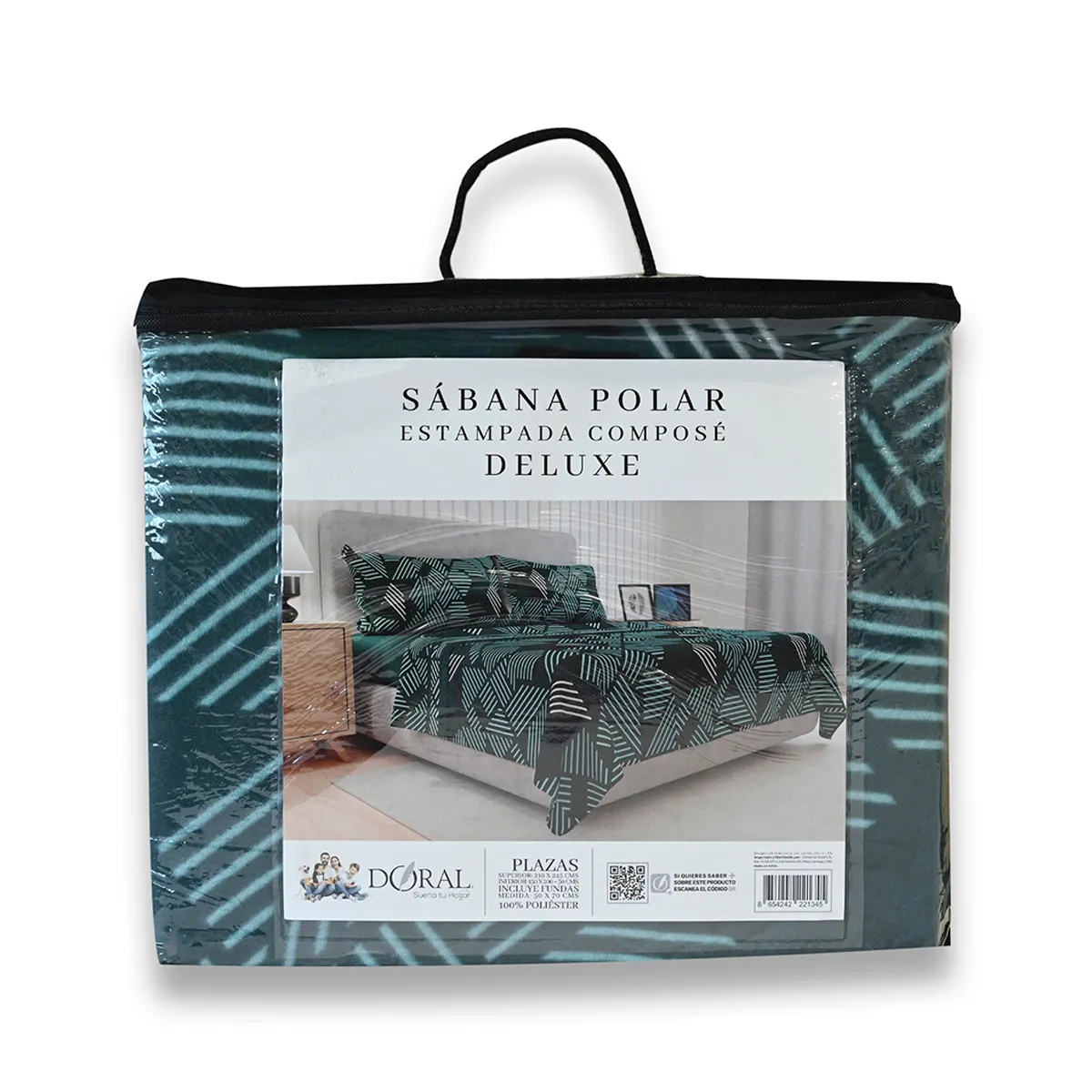 JUEGO DE SÁBANAS DORAL SENSES 1.5PL POLAR MULTICOLOR ESTAMPADO D10 - 5