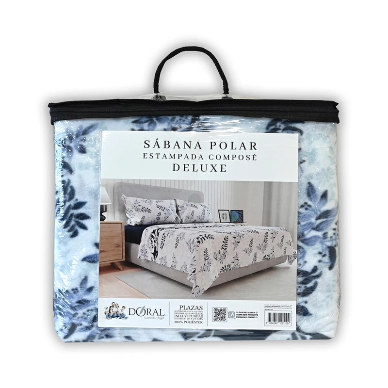JUEGO DE SÁBANAS DORAL SENSES 1.5PL POLAR MULTICOLOR ESTAMPADO D2 - 5