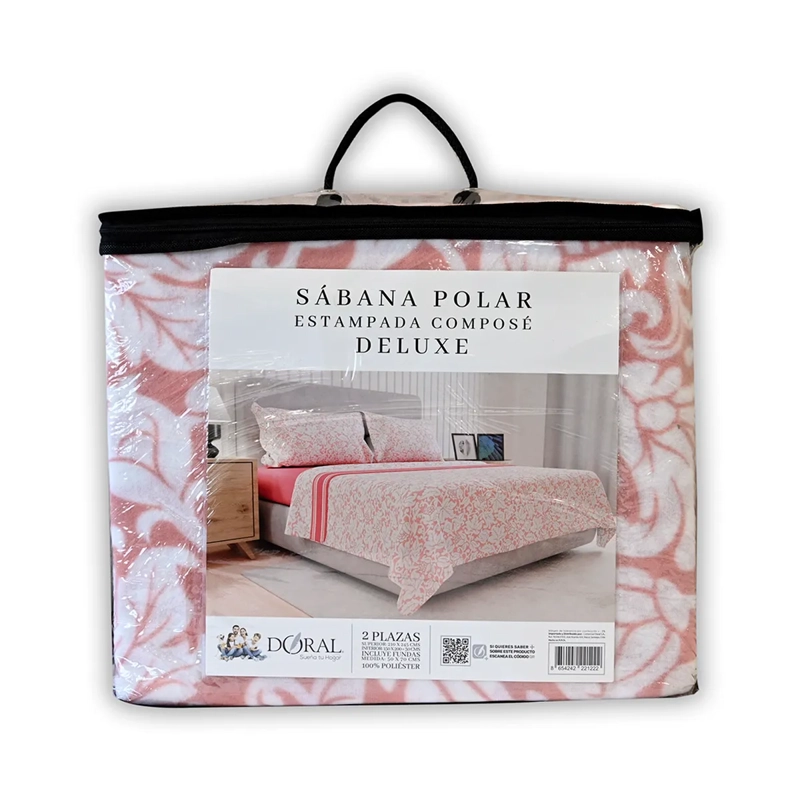 JUEGO DE SÁBANAS DORAL SENSES 1.5PL POLAR MULTICOLOR ESTAMPADO D6 - 5