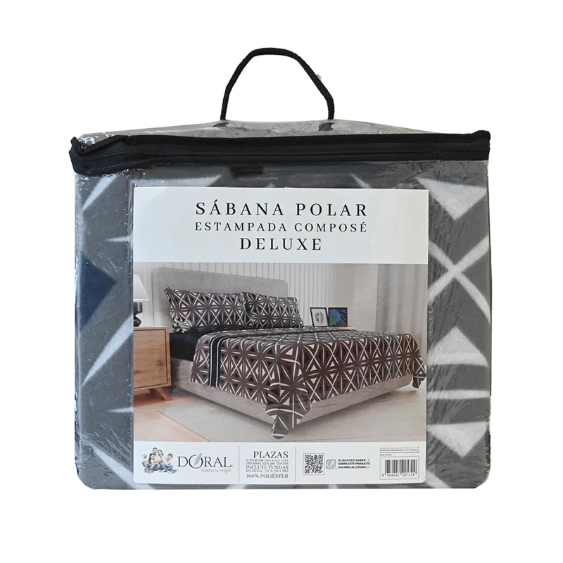 JUEGO DE SÁBANAS DORAL SENSES 1.5PL POLAR MULTICOLOR ESTAMPADO D9 - 4