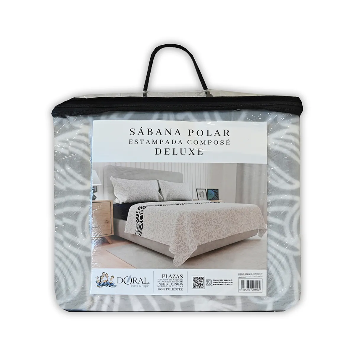 JUEGO DE SÁBANAS DORAL SENSES 2PL POLAR MULTICOLOR ESTAMPADO D5 - 5