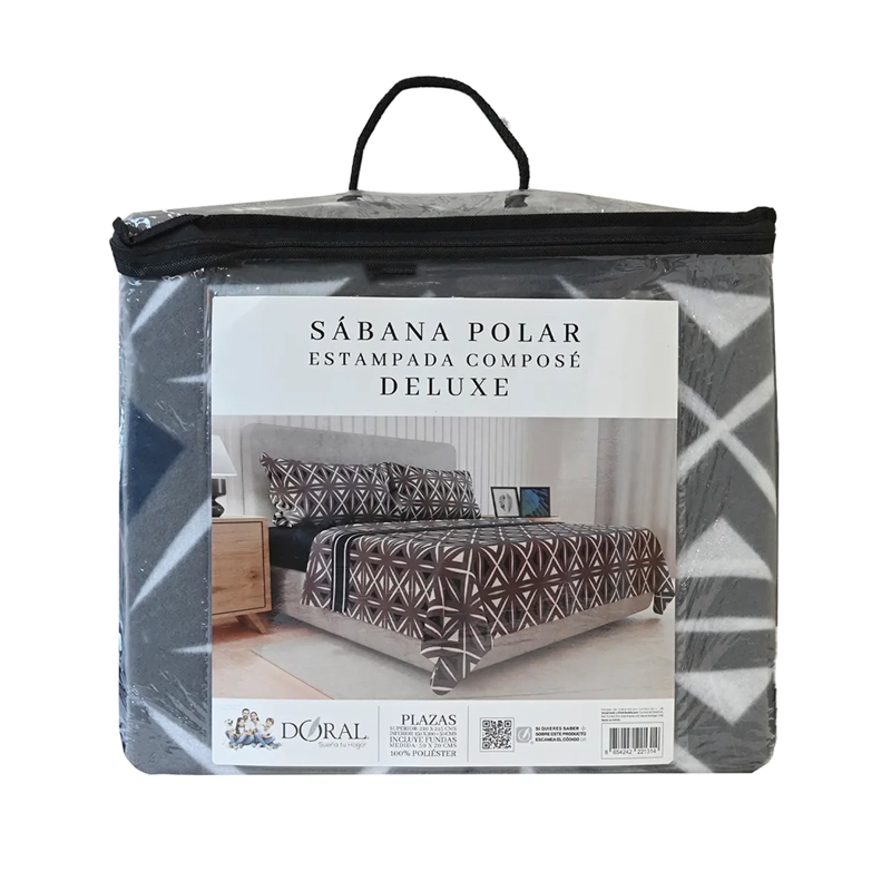 JUEGO DE SÁBANAS DORAL SENSES 2PL POLAR MULTICOLOR ESTAMPADO D9 - 4