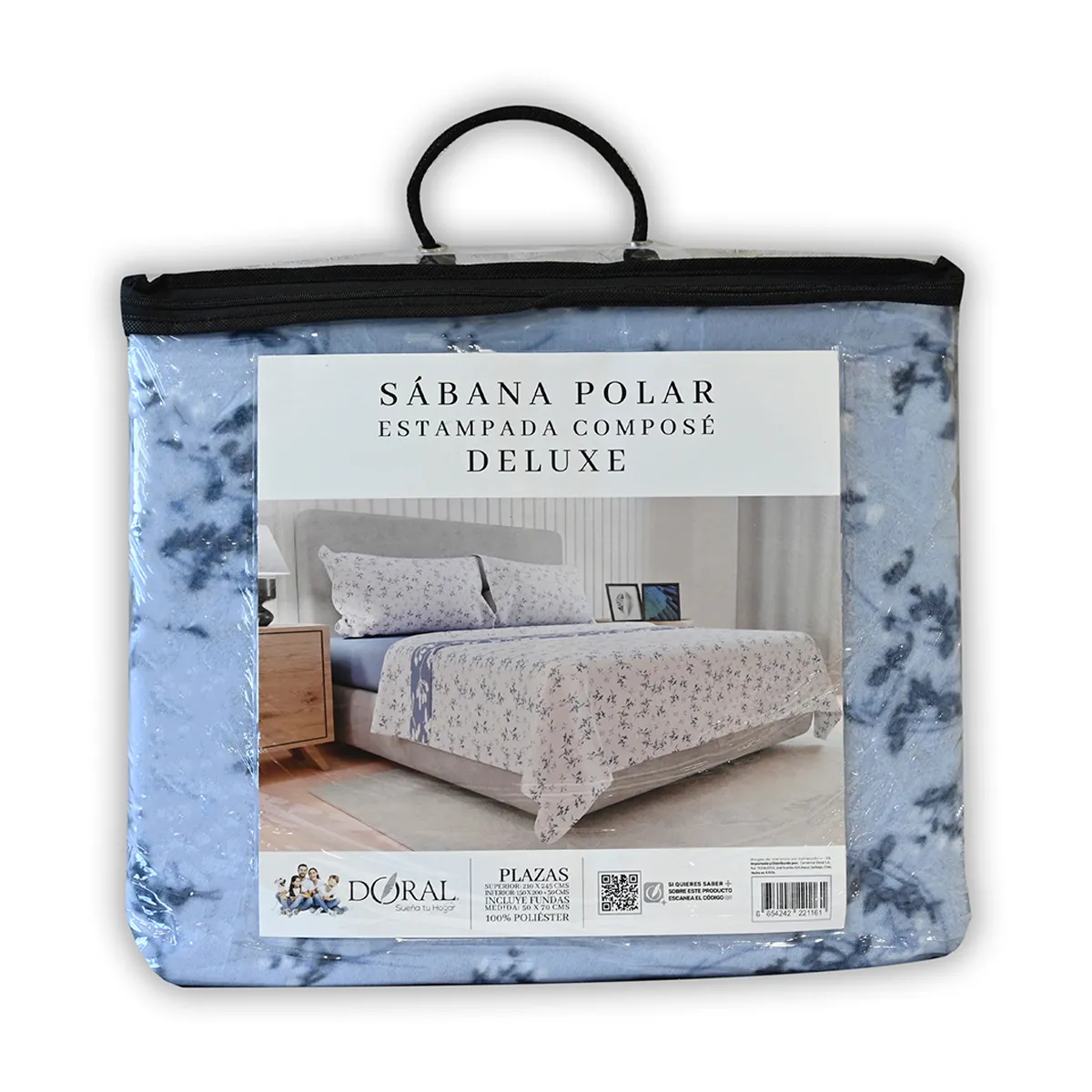 JUEGO DE SÁBANAS DORAL SENSES KING POLAR MULTICOLOR ESTAMPADO D4 - 6