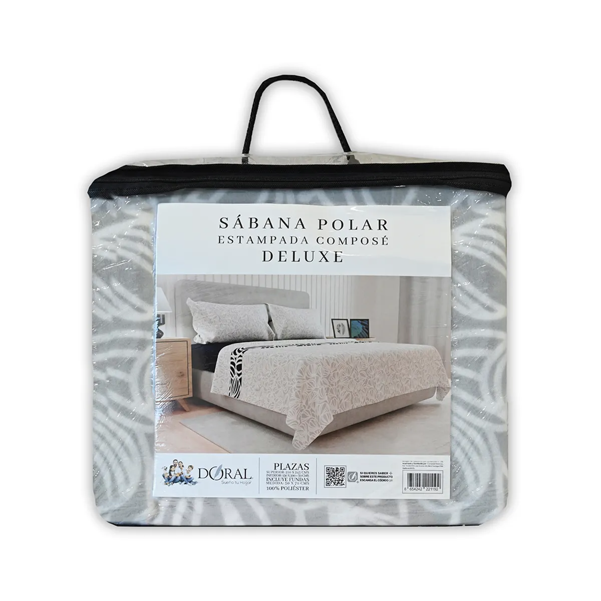 JUEGO DE SÁBANAS DORAL SENSES KING POLAR MULTICOLOR ESTAMPADO D5 - 5