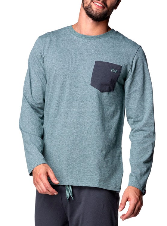 PIJAMA ALGODÓN HOMBRE TOP - 3