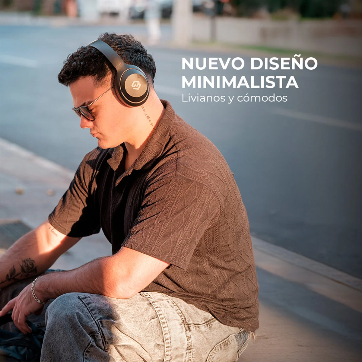 AUDÍFONOS SLEVE ON EAR ONE BLUETOOTH BLACK - 6