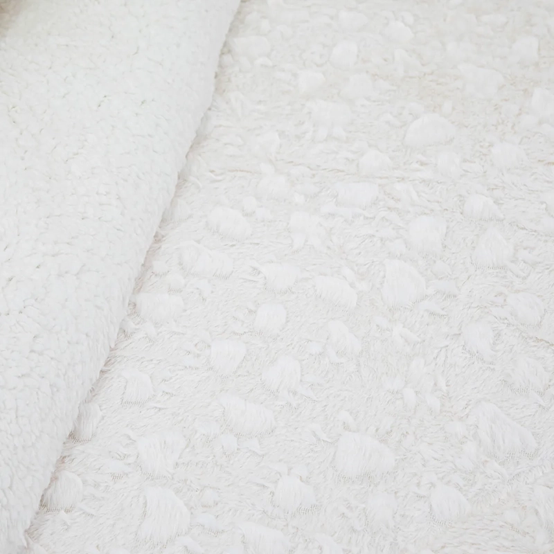 CUBRECAMA DORAL PLUSH SHERPA 1.5PL D1 CRUDO - 3