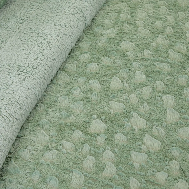 CUBRECAMA DORAL PLUSH SHERPA 2PL D1 VERDE - 3