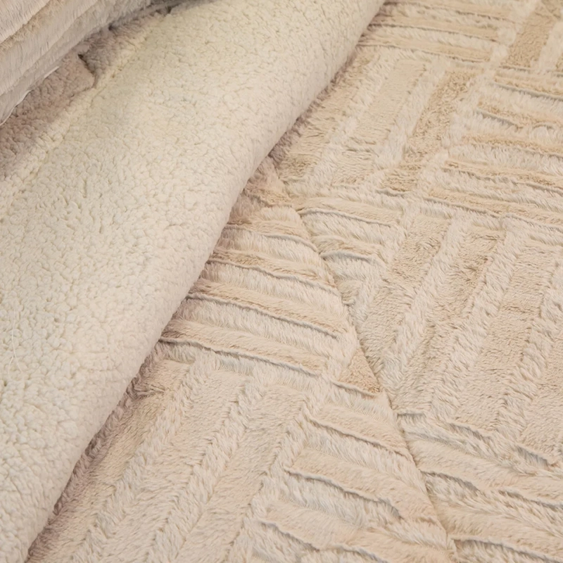 CUBRECAMA DORAL PLUSH SHERPA 2PL D2 BEIGE - 3