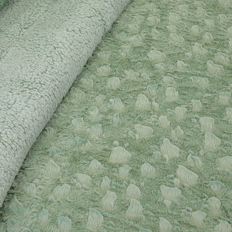 CUBRECAMA DORAL PLUSH SHERPA SÚPER KING D1 VERDE - 3