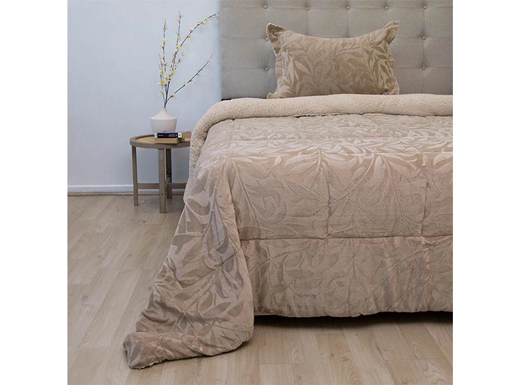 CUBRECAMA DORAL SENSES SHERPA 1.5PL D1 BEIGE - 1