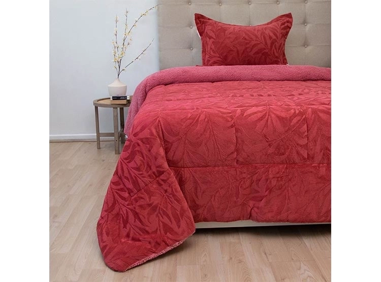 CUBRECAMA DORAL SENSES SHERPA 1.5PL D1 GUINDA - 1