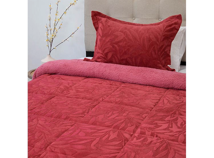 CUBRECAMA DORAL SENSES SHERPA 1.5PL D1 GUINDA - 2