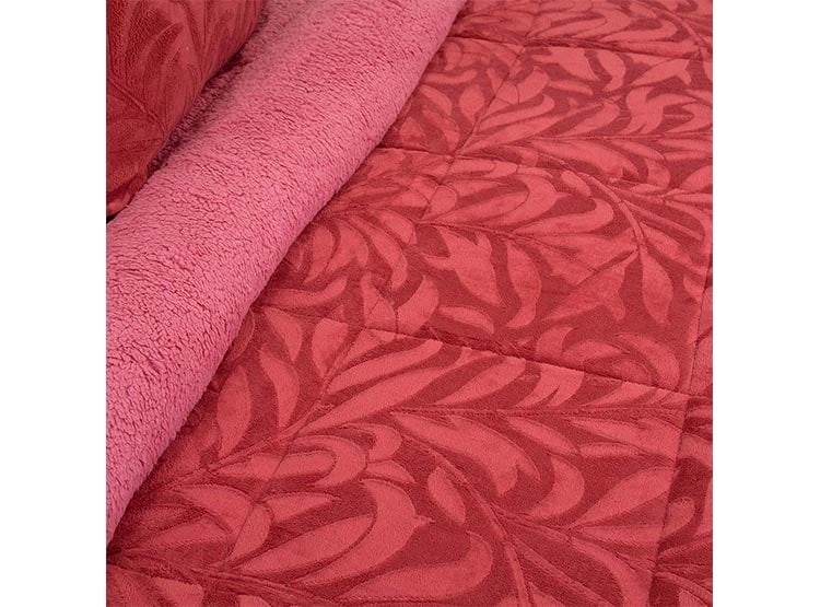 CUBRECAMA DORAL SENSES SHERPA 1.5PL D1 GUINDA - 3