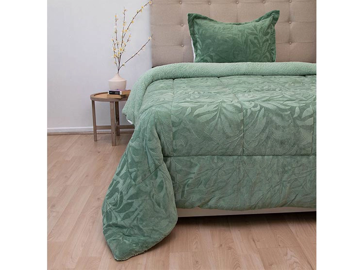 CUBRECAMA DORAL SENSES SHERPA 1.5PL D1 VERDE - 1
