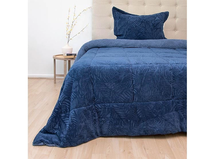 CUBRECAMA DORAL SENSES SHERPA 1.5PL D2 AZUL - 1