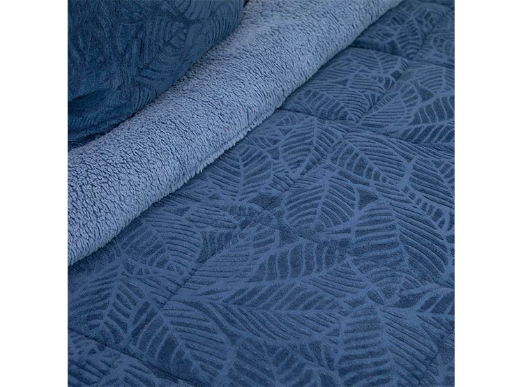 CUBRECAMA DORAL SENSES SHERPA 1.5PL D2 AZUL - 3