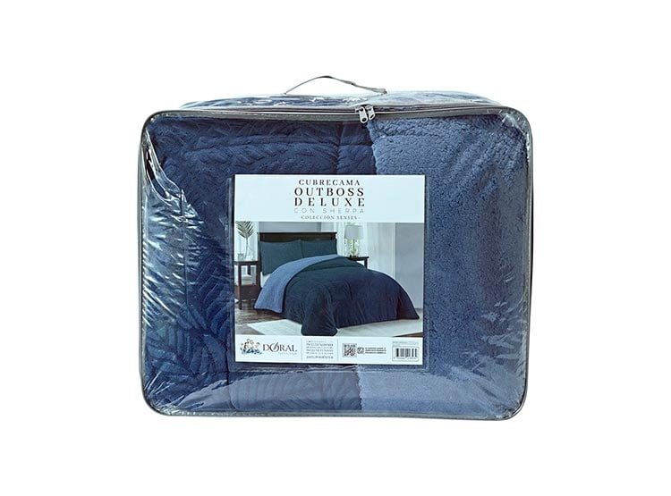 CUBRECAMA DORAL SENSES SHERPA 1.5PL D2 AZUL - 4
