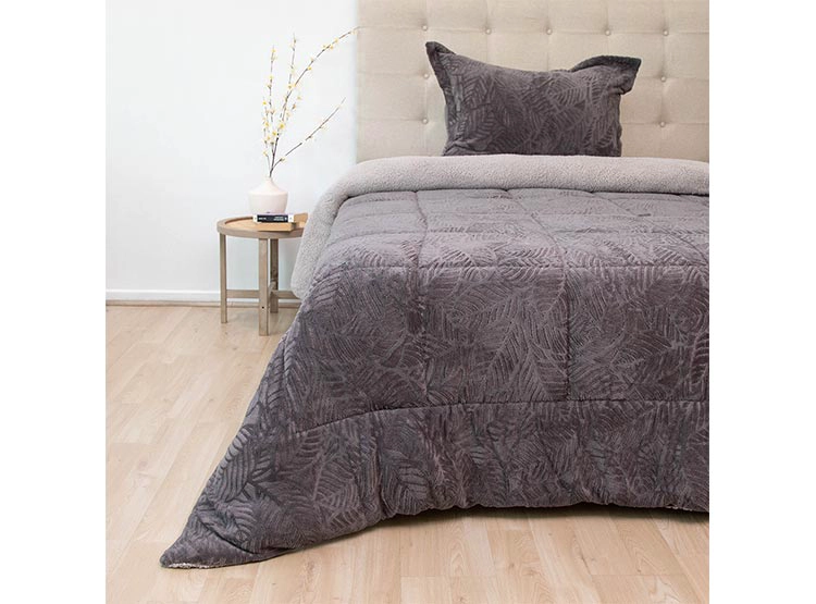CUBRECAMA DORAL SENSES SHERPA 1.5PL D2 GRIS - 1